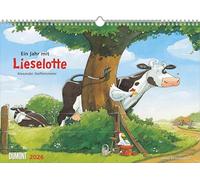 Die Kuh Lieselotte 2026 - Erfunden und illustriert von Alexander Steffensmeier - Wandkalender für Kinder - Format 42 x 29,7 cm