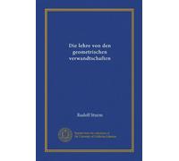 Die lehre von den geometrischen verwandtschaften