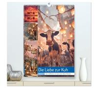 Die Liebe zur Kuh (hochwertiger Premium Wandkalender 2027 DIN A2 hoch), Kunstdruck in Hochglanz: Kühe, wie man sie noch nie gesehen hat: majestätisch, ... tierischen Stillleben, die staunen lassen.