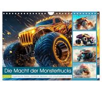 Die Macht der Monstertrucks (Wandkalender 2026 DIN A4 quer), CALVENDO Monatskalender: Die Macht der Monstertrucks liegt in ihrer enormen Größe, ... Geschwindigkeit und unaufhaltsamen Kraft.
