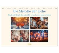 Die Melodie der Liebe (Tischkalender 2026 DIN A5 quer), CALVENDO Mensual alender