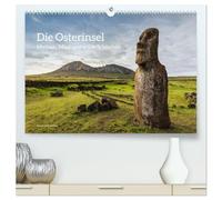 Die Osterinsel - Mythen, Moai und wilde Schönheit (hochwertiger Premium Wandkalender 2026 DIN A2 quer), Kunstdruck in Hochglanz: Magische Inselwildnis und Moai im Pazifik