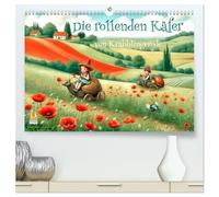 Die rollenden Käfer von Krabblingerode (hochwertiger Premium Wandkalender 2026 DIN A2 quer), Kunstdruck in Hochglanz: Ein krabbeliger Käferspaß auf Rädern