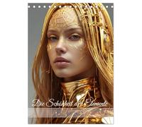 Die Schönheit der Elemente (Tischkalender 2026 DIN A5 hoch), CALVENDO Monatskalender: Die Schönheit der Elemente - Elemente/Metalle aus dem Periodensystem in Darstellung von weiblichen Portraits