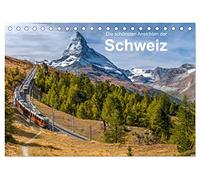 Die schönsten Ansichten der Schweiz (Tischkalender 2026 DIN A5 quer), CALVENDO Monatskalender: Eine Reise zu den schönsten Orten der Schweiz