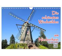 Die schönsten Windmühlen am Niederrhein (Wandkalender 2026 DIN A4 quer), CALVENDO Monatskalender: Windmühlen sind historische Denkmäler, deren Erhaltung ein Stück Kulturgut ist.