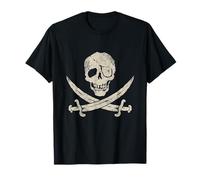 Die Skull & Swords - Mapa del Tesoro Divertido Pirata Camiseta