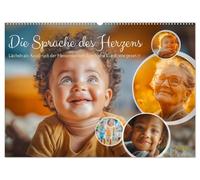 Die Sprache des Herzens - Lächeln als Ausdruck der Menschlichkeit durch eine KI in Szene gesetzt (Wandkalender 2026 DIN A2 quer), CALVENDO ... Menschen auf eine ganz besondere Weise.