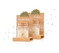 Die Stadtgärtner - 2 Rellenos de Deseos I Real Diente de león en Vaso I Eterno Durable I Idea Cualquier ocasión I Regalos para Mujeres y Novias