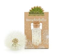 Die Stadtgärtner «Relleno de deseos I Pequeños paraguas de diente de león en vidrio para regalar buenos deseos I Ideal como regalo de cumpleaños y regalo de boda I Cristal de la suerte I Hecho a mano