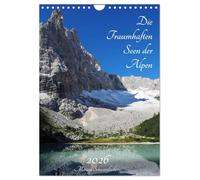 Die Traumhaften Seen der Alpen (Wandkalender 2026 DIN A4 hoch), CALVENDO Monatskalender: Fotokalender Alpen Berge Bergseen