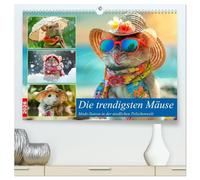 Die trendigsten Mäuse. Mode-Saison in der niedlichen Pelzchenwelt (hochwertiger Premium Wandkalender 2026 DIN A2 quer), Kunstdruck in Hochglanz: Ein Jahr voll mit süßer Maus-Mode und Spaß!