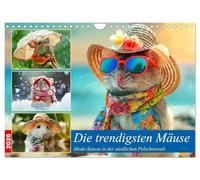 Die trendigsten Mäuse. Mode-Saison in der niedlichen Pelzchenwelt (Wandkalender 2026 DIN A4 quer), CALVENDO Monatskalender: Ein Jahr voll mit süßer Maus-Mode und Spaß!