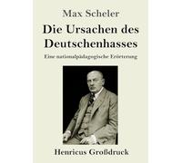 Die Ursachen des Deutschenhasses (Großdruck): Eine nationalpädagogische Erörterung