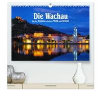 Die Wachau - An der Donau zwischen Melk und Krems (hochwertiger Premium Wandkalender 2026 DIN A2 quer), Kunstdruck in Hochglanz: Malerische Flusslandschaft in Österreich
