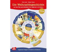 Die Weihnachtsgeschichte. Auf dem Weg nach Bethlehem. Ein Legekreis in 10 Bildern: Ausgestanzte Vorlagen für Grundschule und Kinderkirche. Legematerial zu Jesus' Geburt