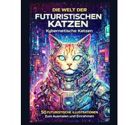 Die Welt der Futuristischen Katzen: Kybernetische Katzen: 50 futuristische Illustrationen zum Ausmalen und Einrahmen - Sci-Fi Malbuch für Erwachsene und Jugendliche