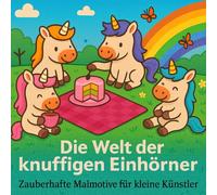 Die Welt der knuffigen Einhörner: Zauberhafte Malmotive für kleine Künstler