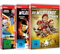 Die Wildgänse kommen + Wildgänse 2 - Sie fliegen wieder (Bonus: Die Seewölfe kommen) Drei spektakuläre Söldner-Action Filme mit Weltstarbesetzung (3 DVDs)