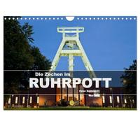 Die Zechen im Ruhrpott (Wandkalender 2026 DIN A4 quer), CALVENDO Monatskalender: Die imposanten Relikte vergangener Tage im Ruhrpoot von Dortmund bis Moers