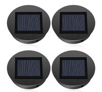 Diealles Shine 4 Piezas Lámparas Solares de Repuesto, Accesorios Luz Solar, Caja Batería Impermeable, Farolillos Con Panel Solar Para Decoración de Jardín