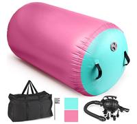 Diealles Shine Air Roll Hinchable, 100x60cm Air Roll Gimnasia, Rollo Inflable con Bomba Eléctrica y Bolsa de Transporte, Air Roll Air Barrel Gymnastik para Entrenamiento Fitness Yoga Fitness