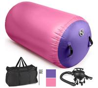 Diealles Shine Air Roll Hinchable, 100x80cm Air Roll Gimnasia, Rollo Inflable con Bomba Eléctrica y Bolsa de Transporte, Air Roll Air Barrel Gymnastik para Entrenamiento Fitness Yoga Fitness