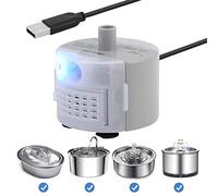 Diealles Shine Bomba para Fuente de Gatos, Bomba de Fuente de Agua para Gatos, Silenciosa USB Bomba de Fuente Gatos per 2.5L Fuente Gatos