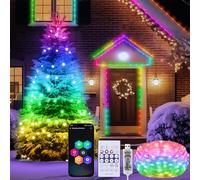 Diealles Shine Guirnalda de Luces, 10M 100LED RGB Luces Arbol Navidad, Impermeable IP65, Control de APP/Control Remoto, Luce de Navidad para Interiores Halloween Fotos Decoración de Fiesta