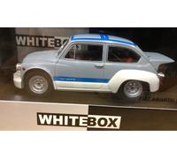 Fiat Abarth 1000 Gr.2 1970 Gris Azul Modelo de Coche 1:24 Whitebox