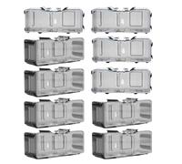 Diecast Car Display Case, 1/64 Scale Auto Protector Holder - Apilable - Funda de 10 con tapa antipolvo transparente para Matchbox, modelo y Dascast Car