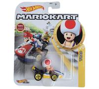 DieCast - GJH63 - Modelo de Kart de seta de Super Mario Kart Die Cast - Multicolor - 1/64 5 cm