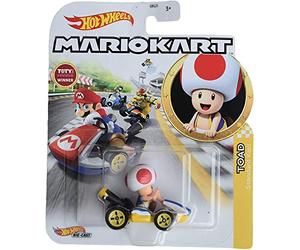 DieCast - GJH63 - Modelo de Kart de seta de Super Mario Kart Die Cast - Multicolor - 1/64 5 cm