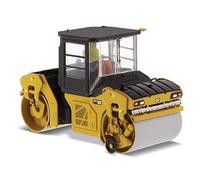 Diecast Masters 85595 - Cat CB-13 Tándem Rodillo Vibratorio con Cabina, Escala 1:50, a Partir de 14 años, en Caja de Lata, Ideal para coleccionistas