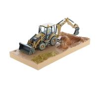 Diecast Masters 85755 - Cat 420F2 IT Retroexcavadora, Envejecido, Escala 1:50, a Partir de 14 años, en Caja de Lata, Ideal para coleccionistas