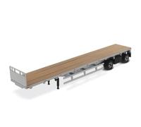 Diecast Masters 91023-53ft Flat Bed Trailer, in Silver, Scale 1:50, from 14 Years, in Display Window Box, Suitable for Collectors