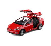 Diecast Toy Car Model X,zinc Alloy Casting Pull Back Vehicles,1:32 Scale for 4 To 12 Years Old Toddlers Kids Toy Gift - with Lights And Music (red) -