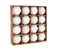 Dieciséis Piezas de decoración de árbol inastillable, Colgante de Bola de Espuma, Coloridos para Vacaciones, Juego de Acento Festivo de Calidad, de Temporada, decoración fiable