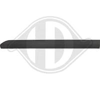 DIEDERICHS 1476666 Listón embellecedor/protector puerta Delante, derecha negro Compatible con FORD Transit Courier Furgoneta Transit Courier Familiar