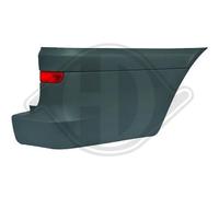 DIEDERICHS 1666058 Parachoques trasero Atrás Derecha gris oscuro