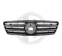 DIEDERICHS 1671242 Rejilla delantera negro brillante Compatible con MERCEDES-BENZ Clase C Sedán W203 Clase C T-modell S203