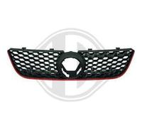 DIEDERICHS 2205240 Rejilla delantera para VW POLO (9N) Rojo, negro