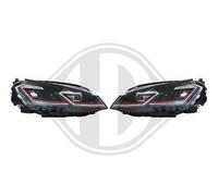 DIEDERICHS 2216882 Juego Juego faros principales negro/rojo