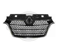 DIEDERICHS 4487240 Rejilla delantera negro cromo/negro