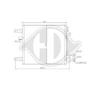 DIEDERICHS Condensador Aire Acondicionado para Jeep Wrangler III JK