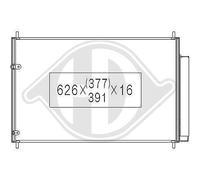 DIEDERICHS Condensador De Aire Acondicionado Con Secador Para Toyota Auris _E15_