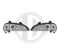 DIEDERICHS Juego de Faros Halógeno Izquierda Derecha para Opel Tigra 95