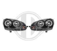 DIEDERICHS Juego de Faros Halógeno Izquierda Derecha para VW Golf V De 1K1