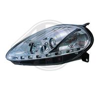 Par De Faros DRL Diseño Claro Cromo H1 H1 Para Fiat Grande Punto 05-09