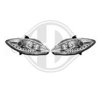 DIEDERICHS Juego De Faros Izquierdo Derecho Halógeno Para Seat Leon 1P1 Altea